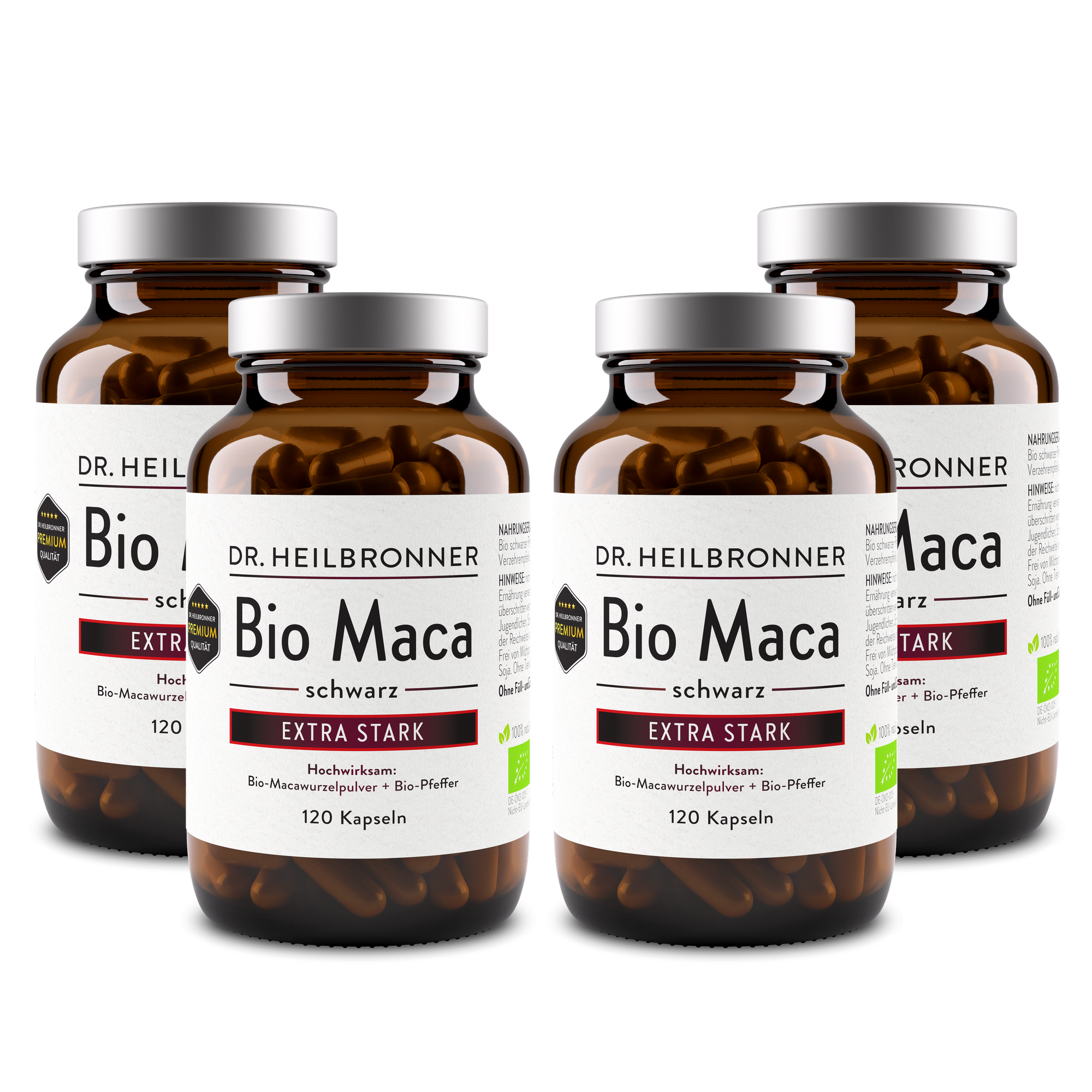 Organic Maca Black Capsules Extra Strong 120