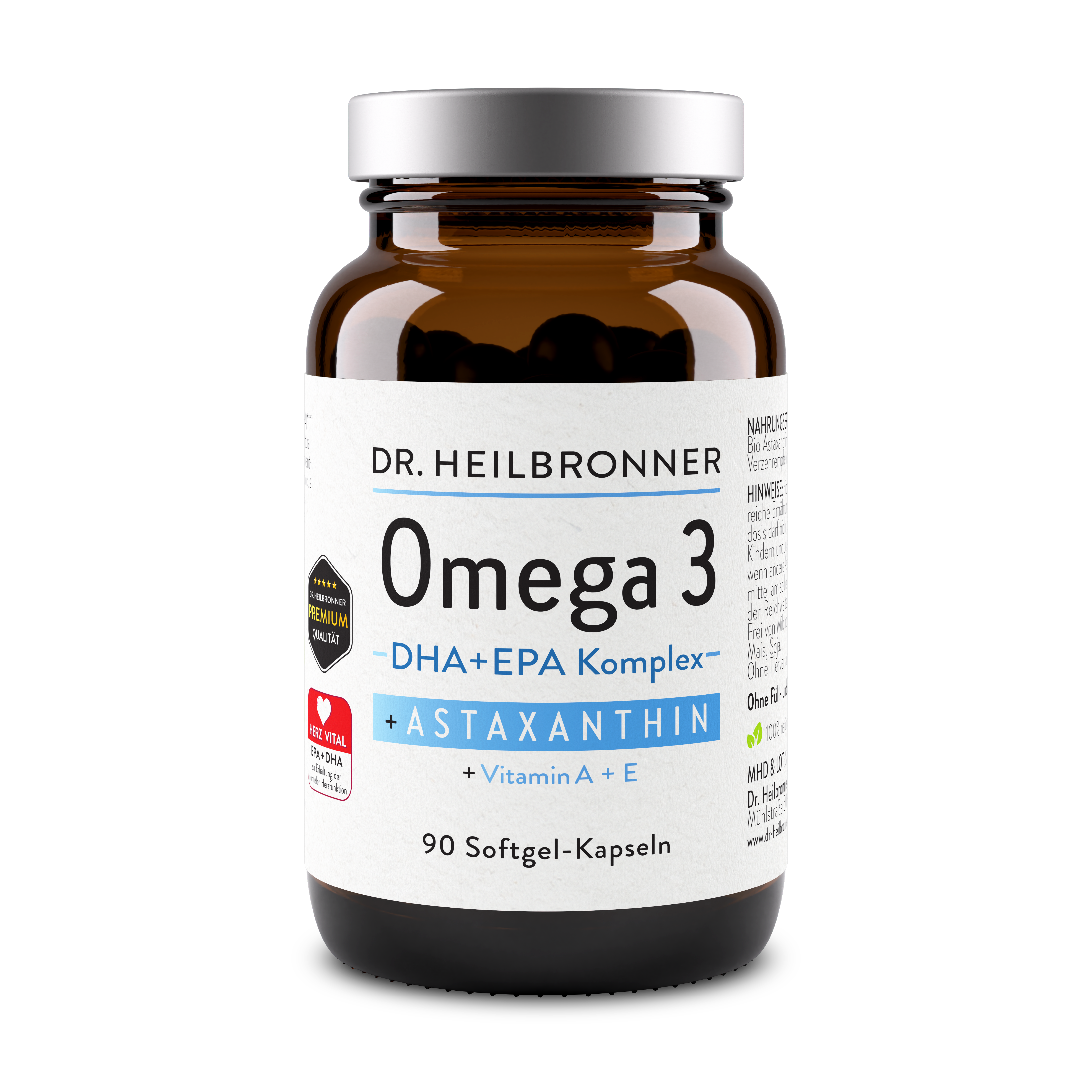 OMEGA 3 + Astaxanthin + Vitamin A + E Kapseln