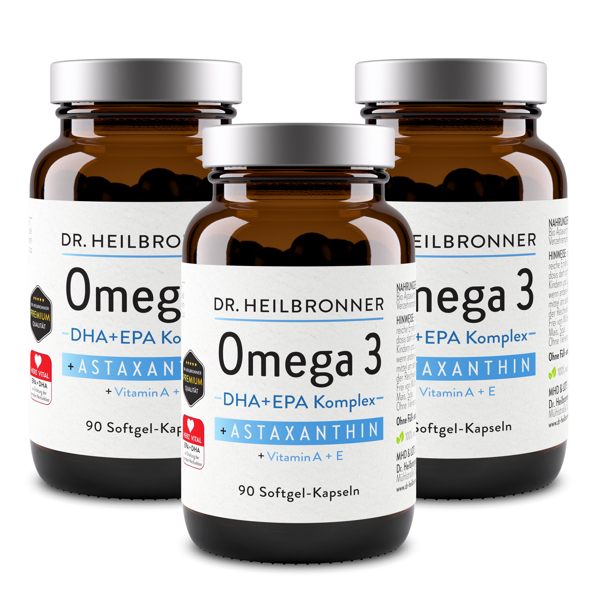 OMEGA 3 + astaxantín + vitamín A + E kapsuly