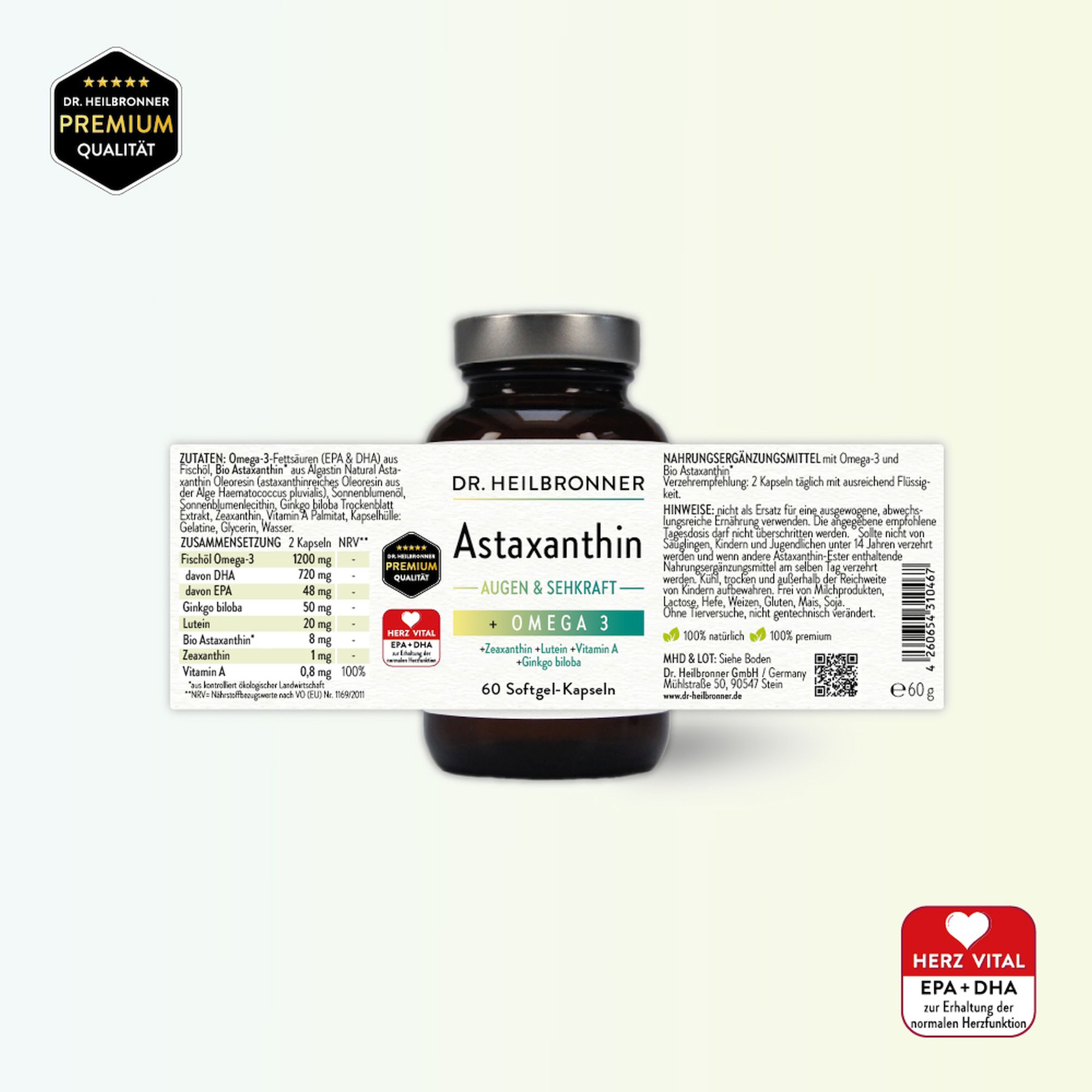 Astaxanthin AUGEN & SEHKRAFT Kapseln