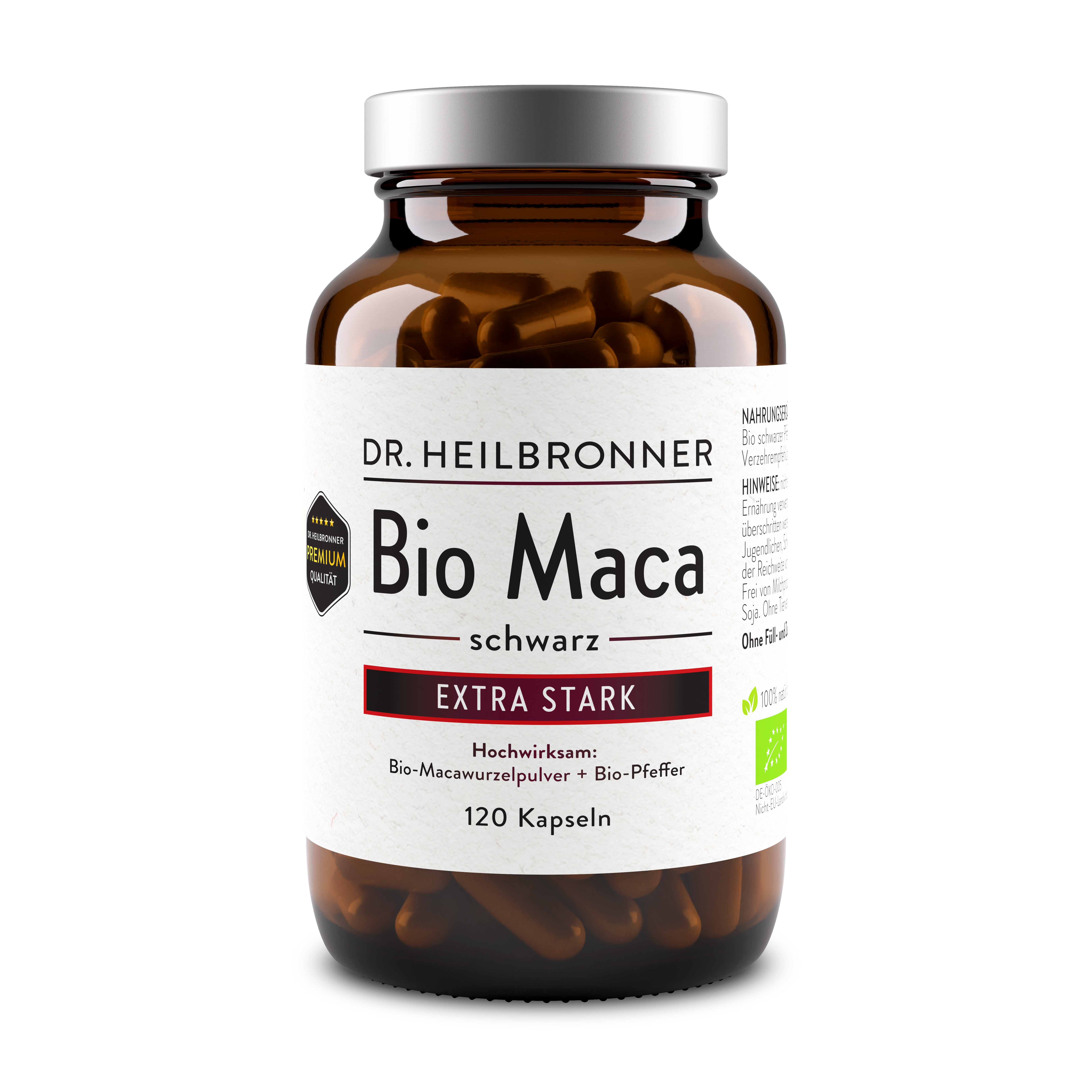 Bio Maca Schwarz Kapseln Extra Stark