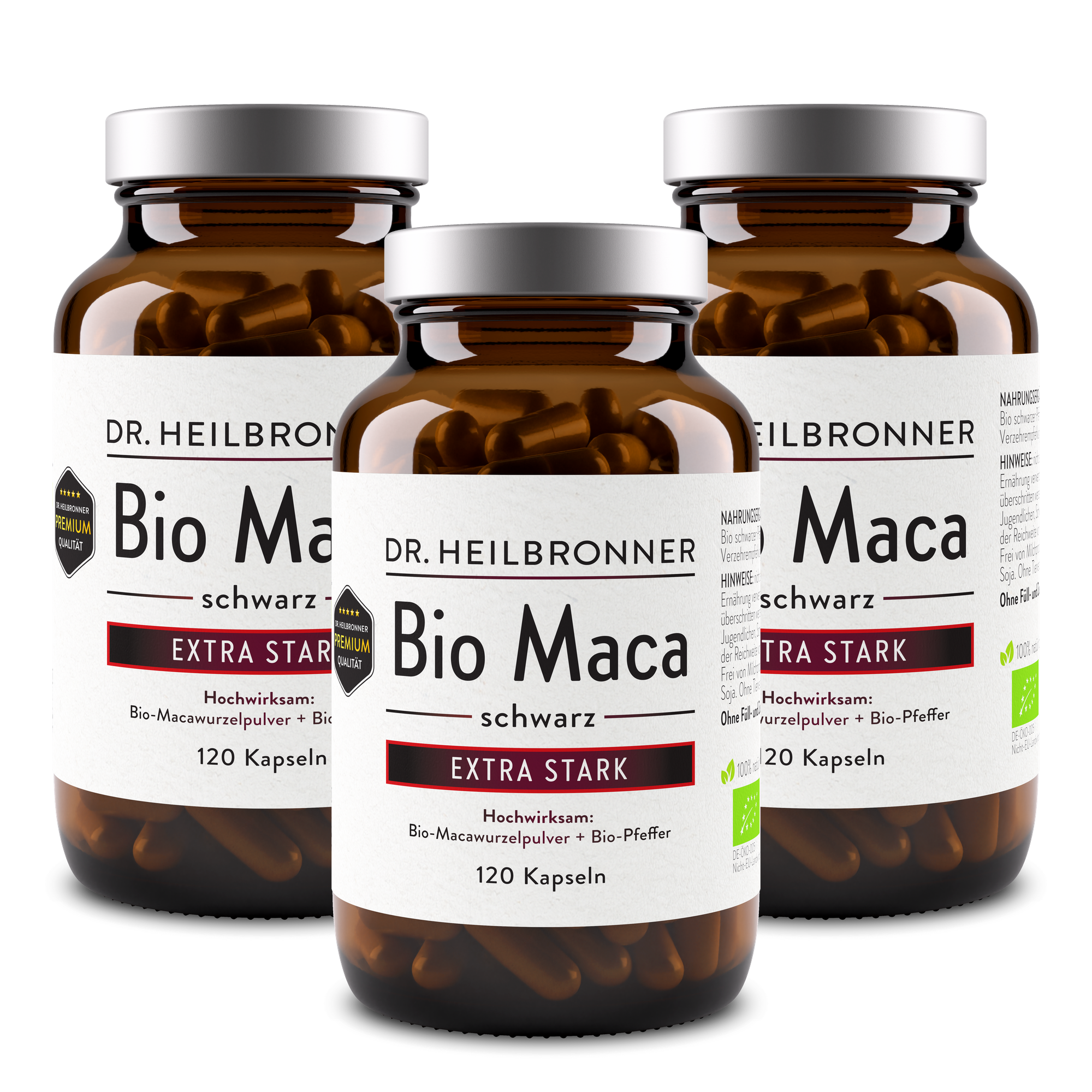 Organic Maca Black Capsules Extra Strong 120