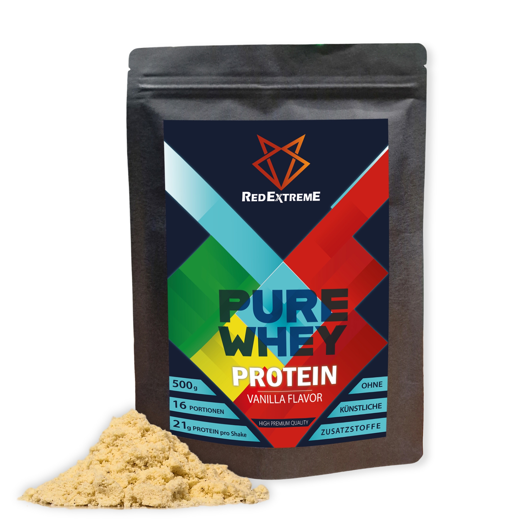 Whey Protein Pulver 2x500g-Vanille-ohne Astaxanthin