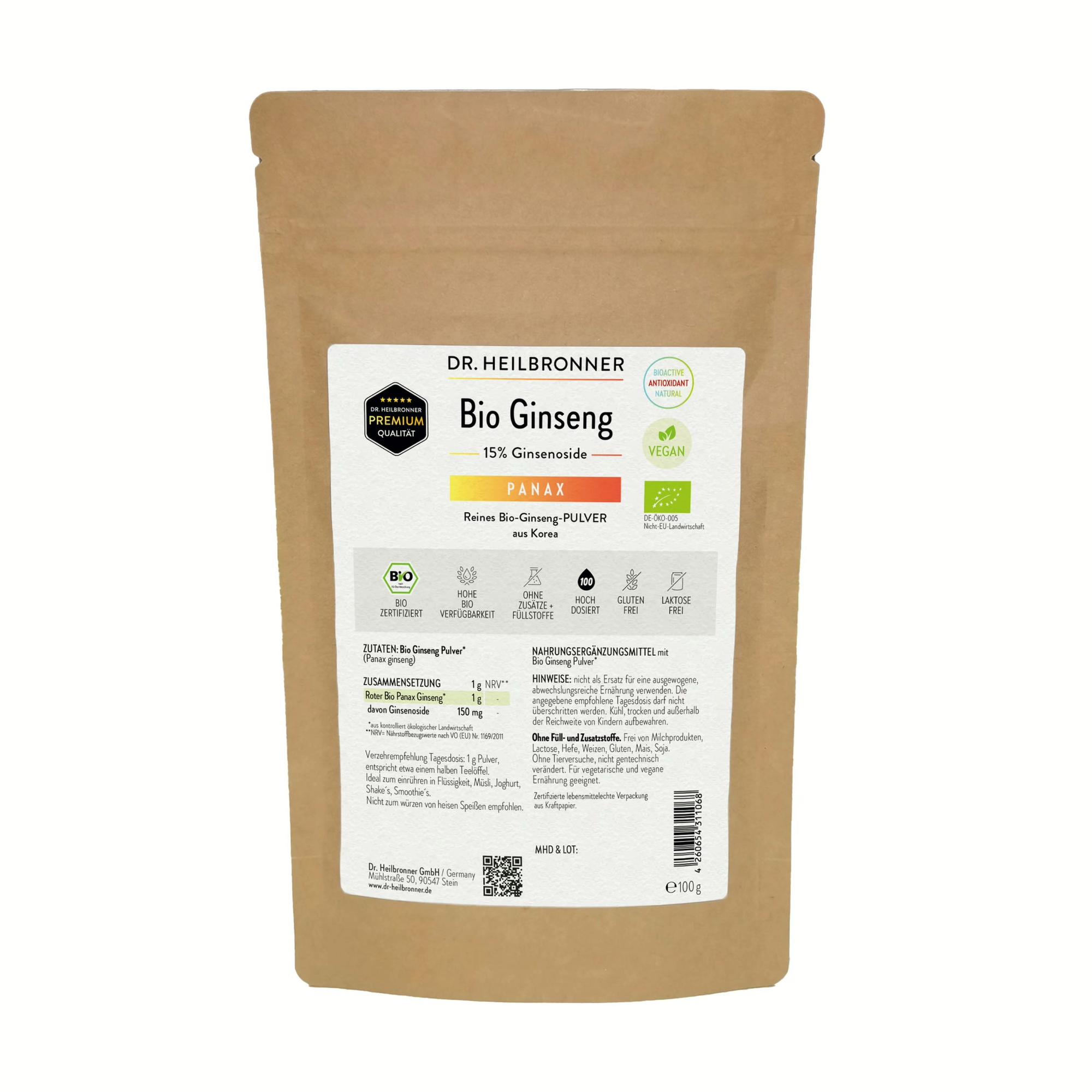 Bio Ginseng Pulver