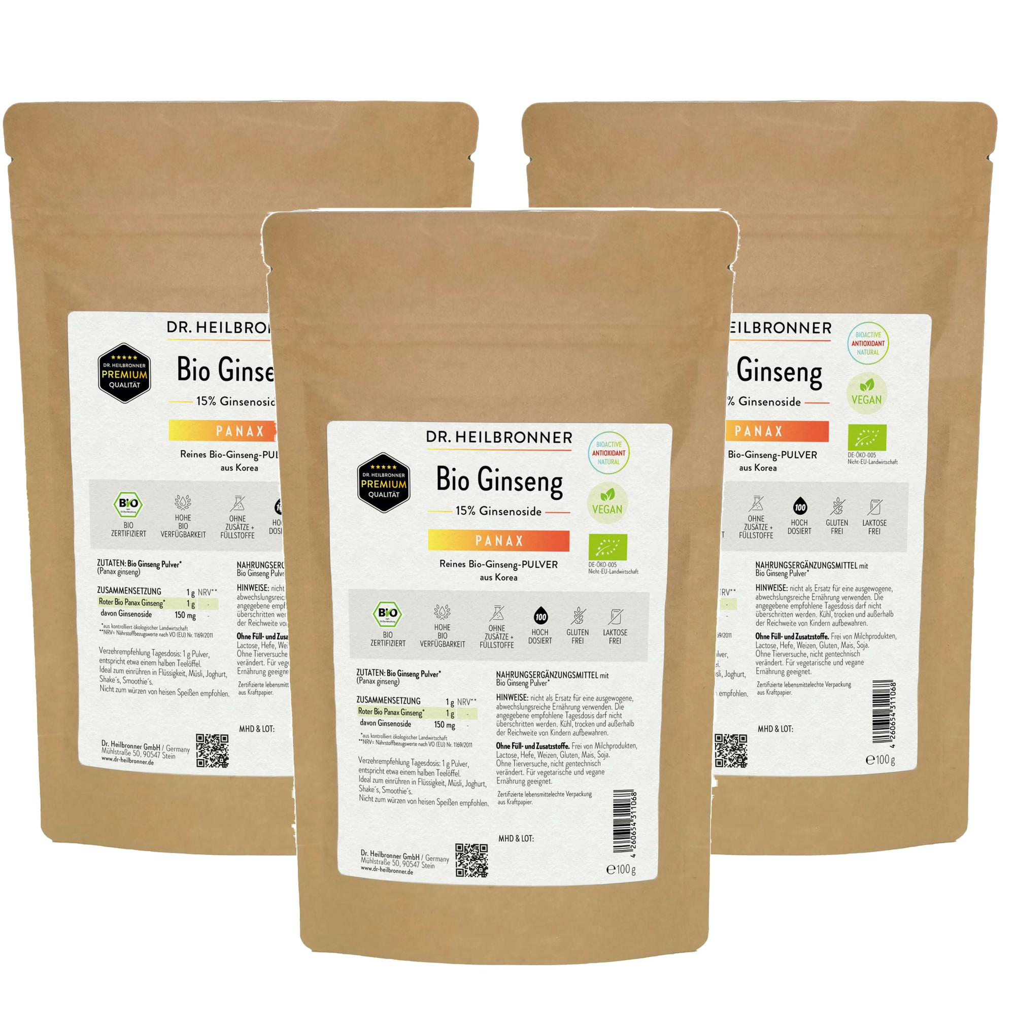 Bio Ginseng Pulver