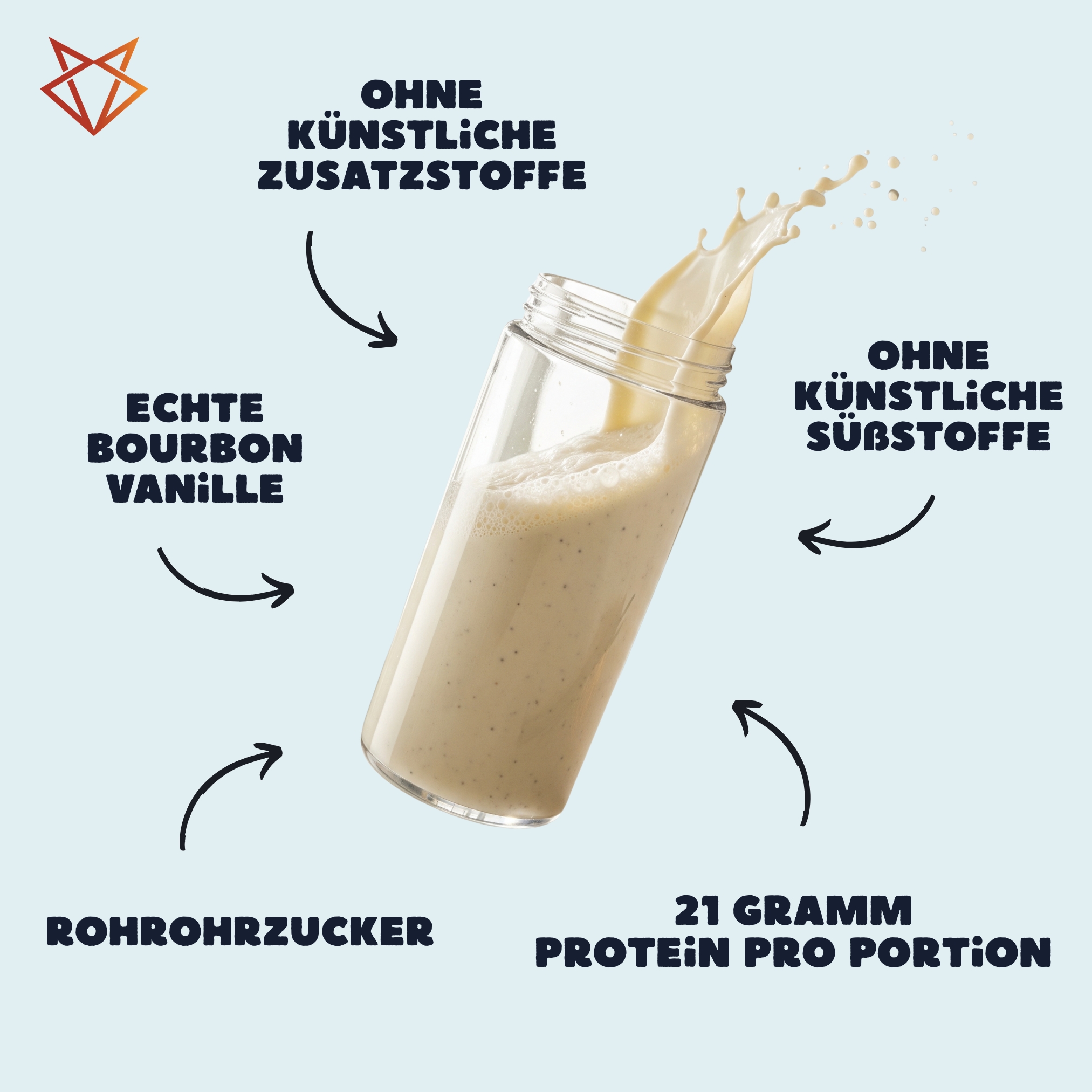 Whey Protein Pulver 2x500g-Vanille-ohne Astaxanthin