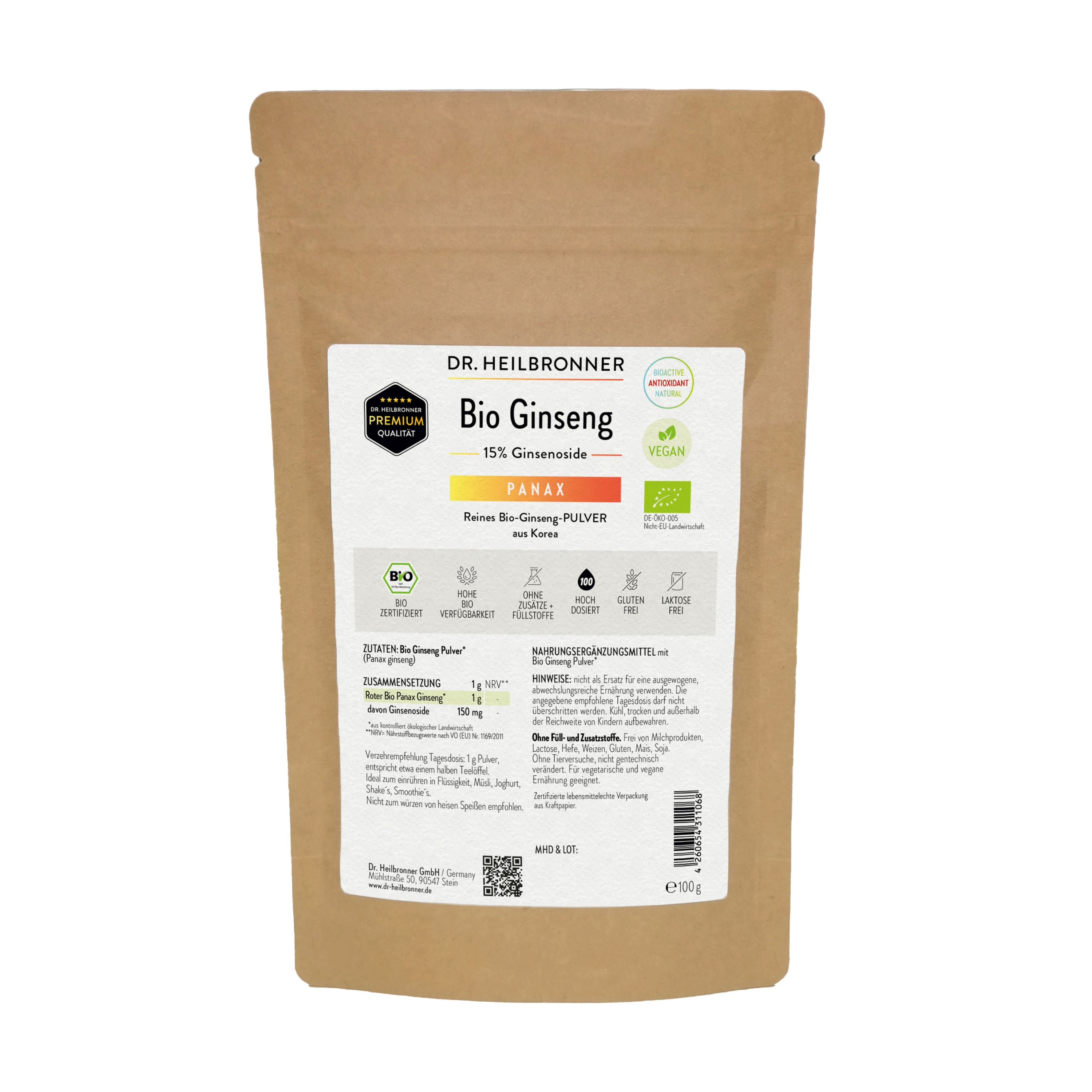 Bio Ginseng Pulver