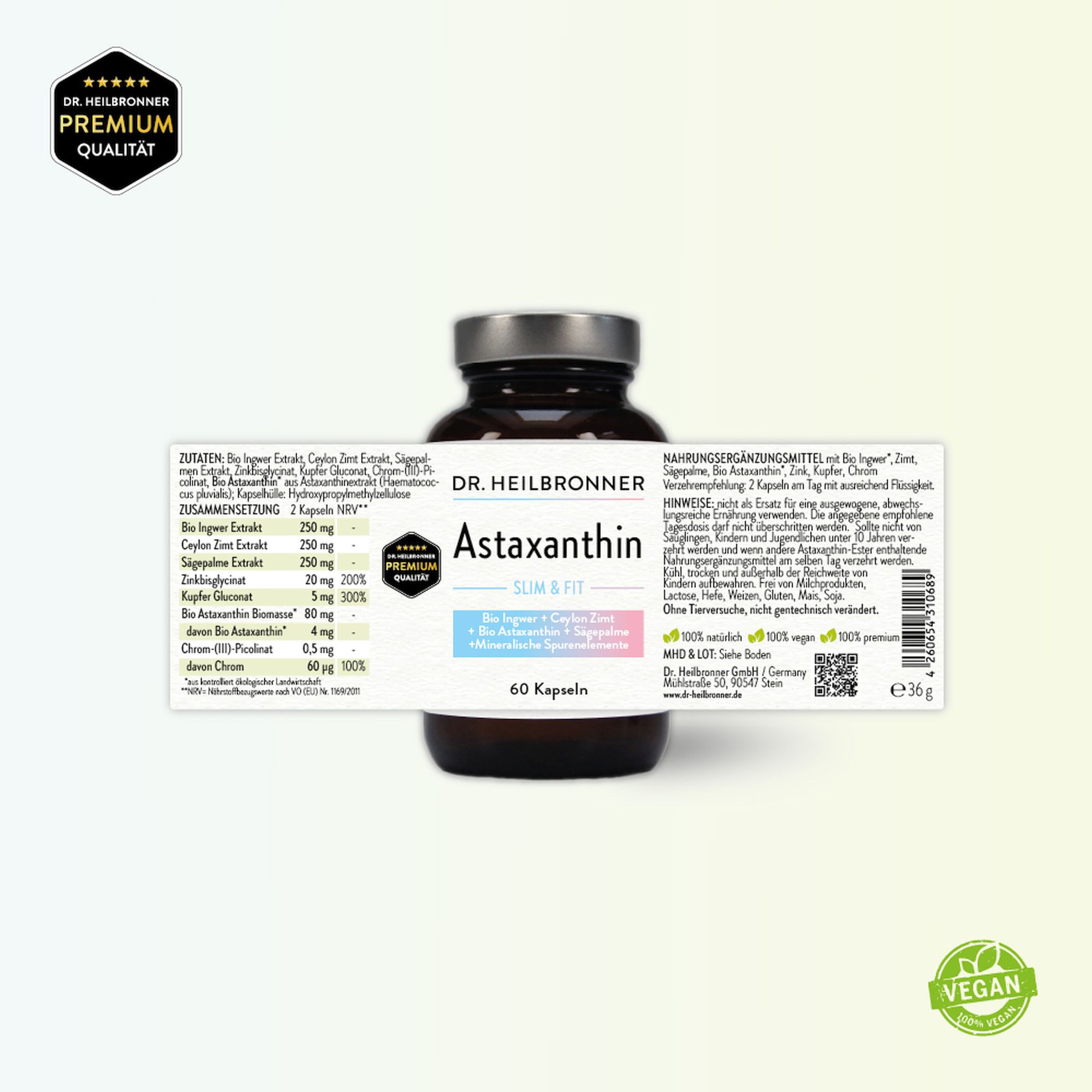 Astaxanthin SLIM + FIT Kapseln