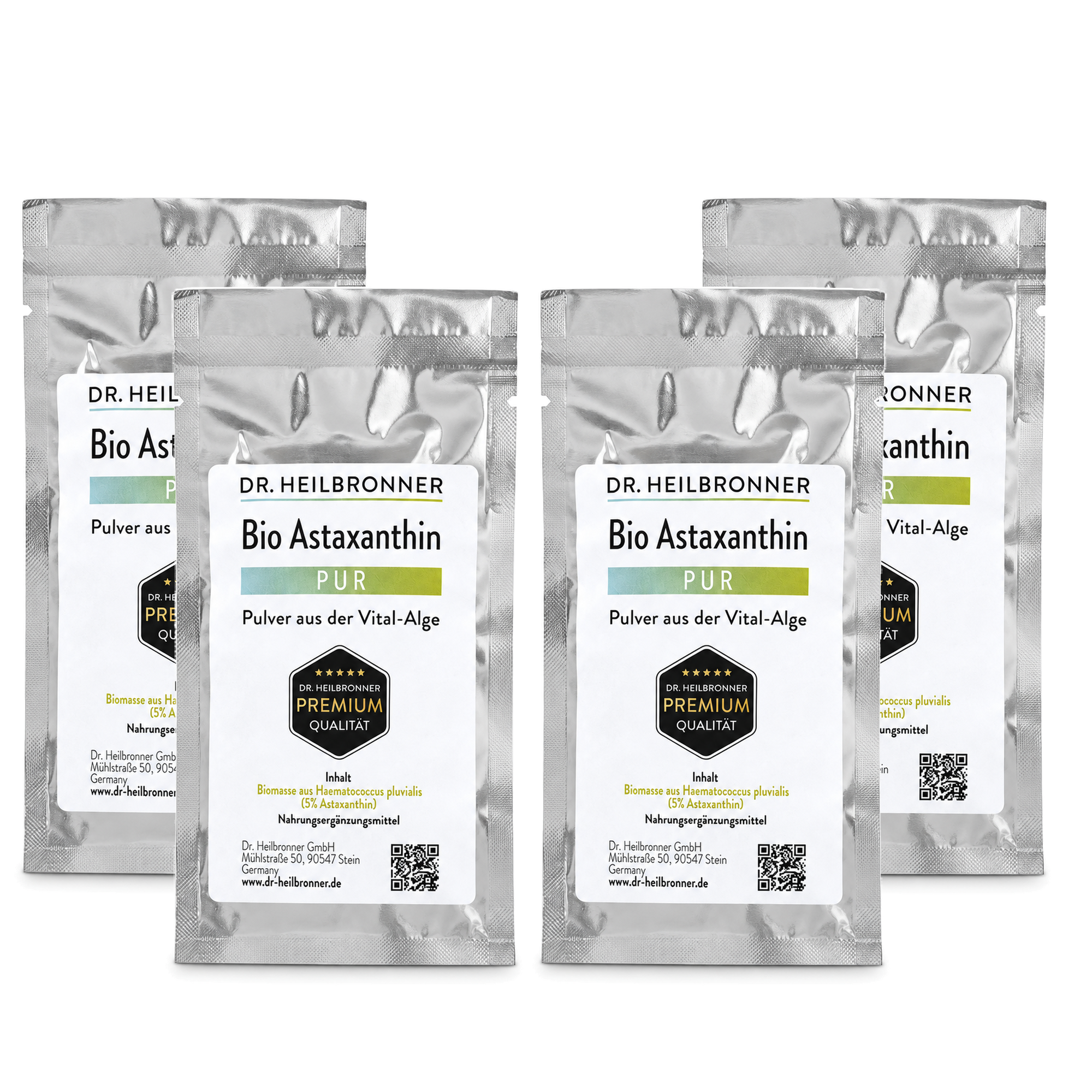 Astaxantina biológica PUR – pó 4 × 5 g