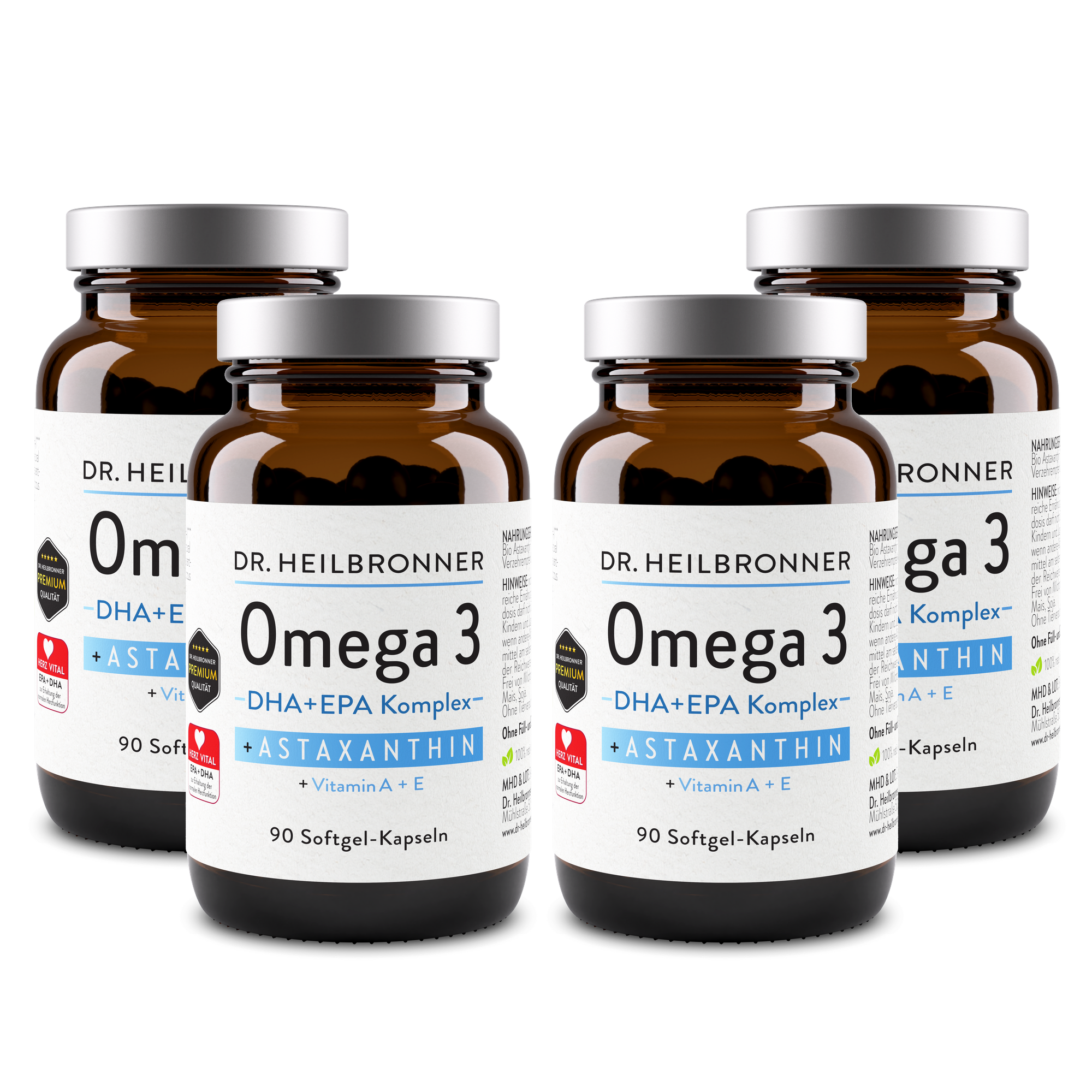 OMEGA 3 + astaxantín + vitamín A + E kapsuly