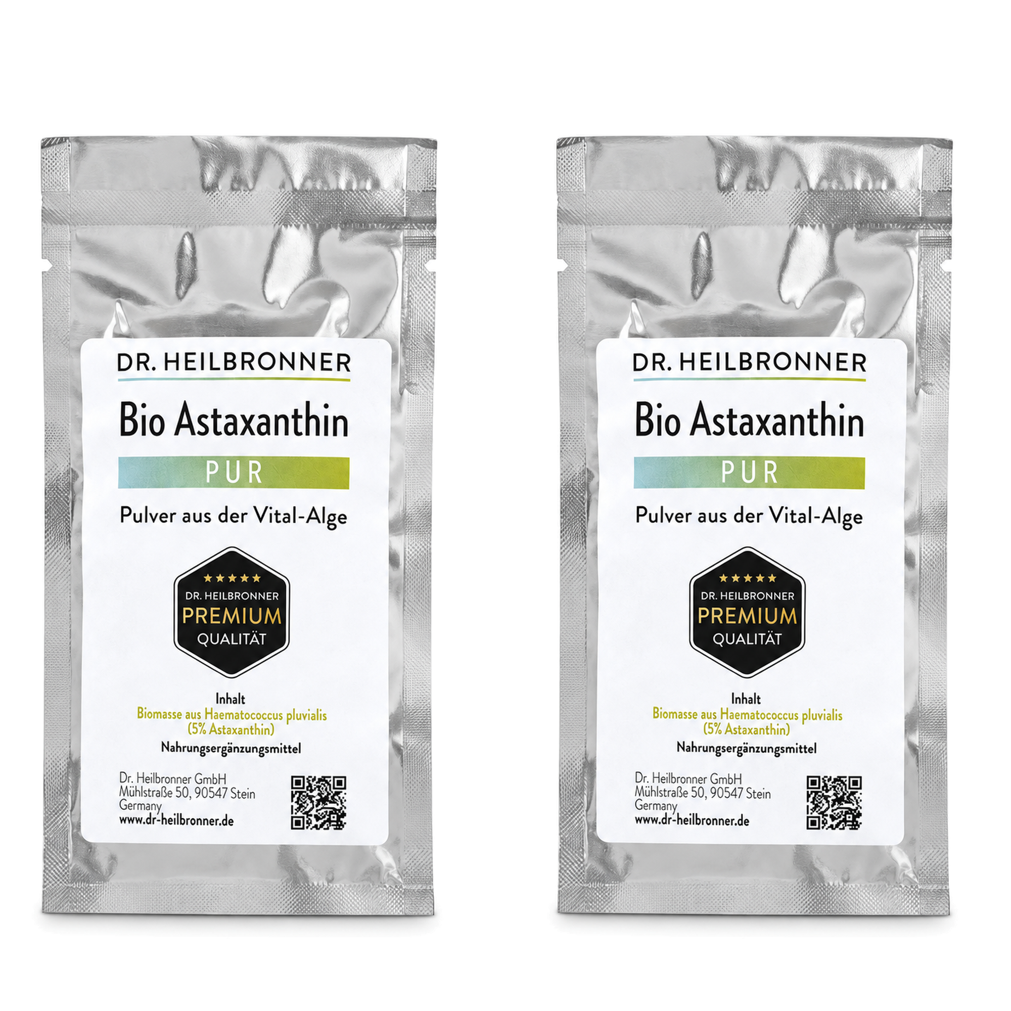 Astaxantina biológica PUR – pó 4 × 5 g