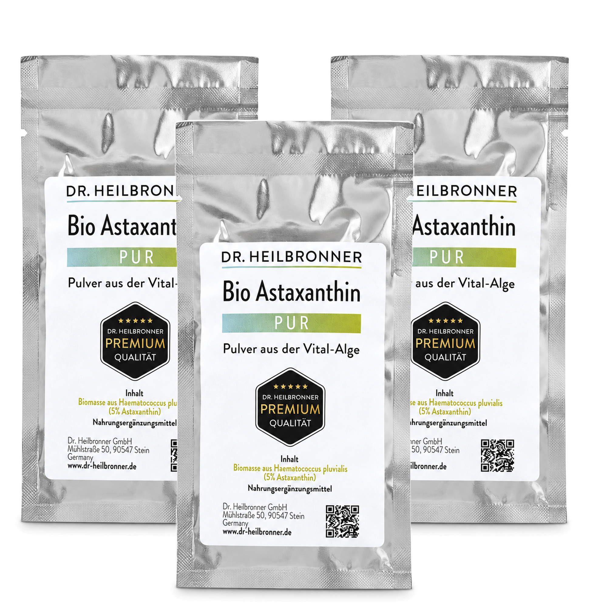Astaxantina biológica PUR – pó 4 × 5 g