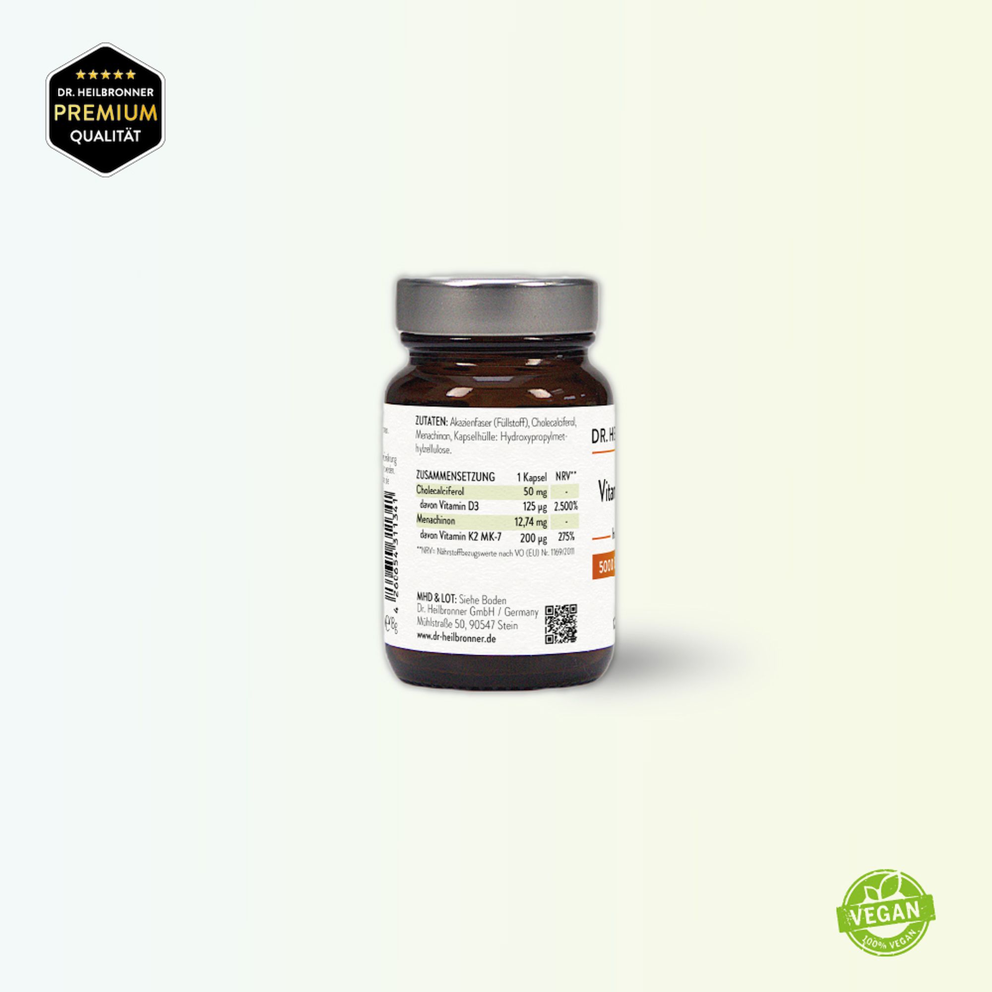 Vitamin D3 5000 + K2 Kapseln
