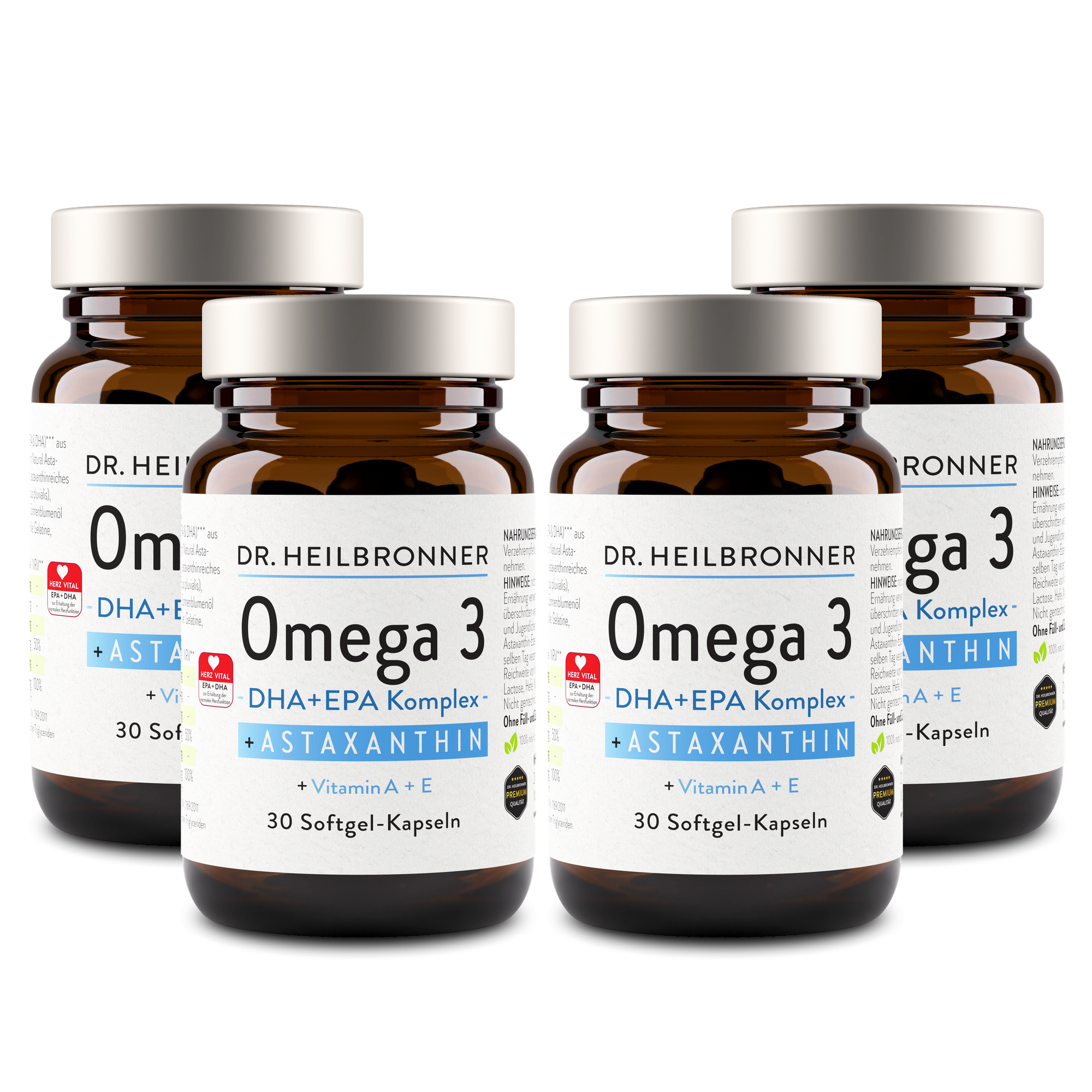 OMEGA 3 + Astaxanthin + Vitamin A + E Kapseln