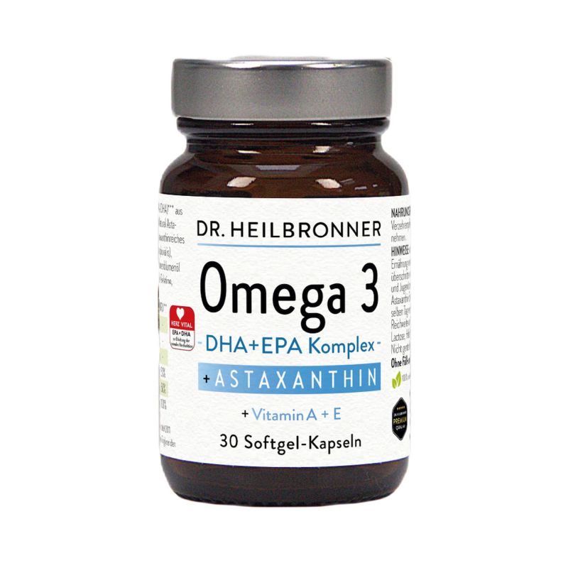 OMEGA 3 + Astaxanthin + Vitamin A + E Kapseln