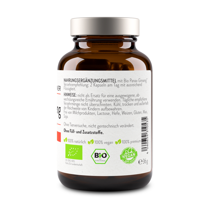 Red  Organic Ginseng Capsules