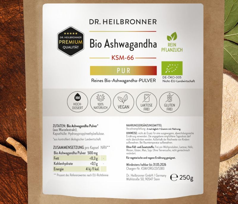 Bio Ashwagandha PUR Pulver
