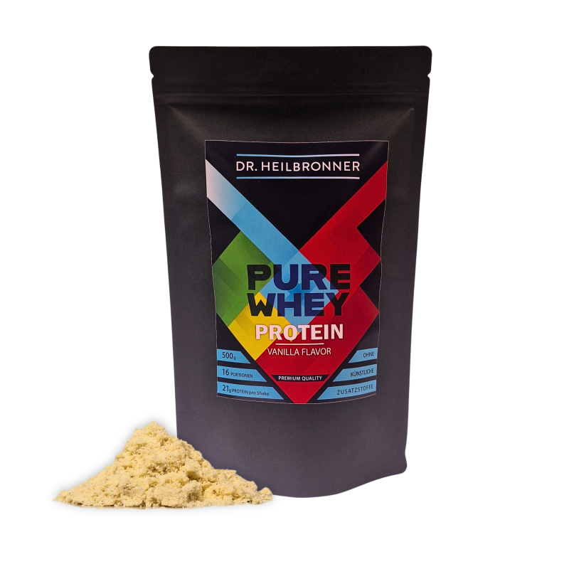 Whey Protein Powder 1x500g Vanilla without Astaxanthin