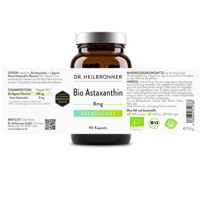 Astaxantină ecologică în doză mare 8 mg
