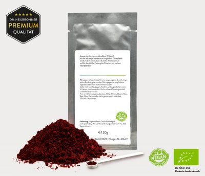 Bio Astaxanthin PUR - PULVER 4 x 5g