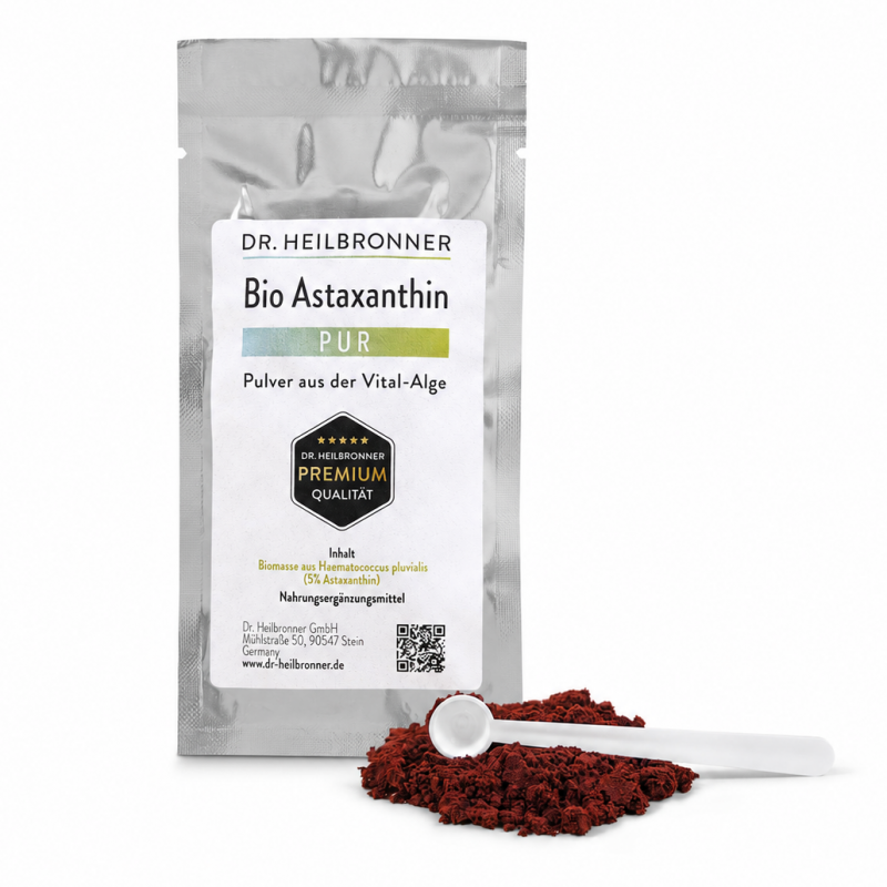 Bio Astaxanthin PUR - PULVER 4 x 5g