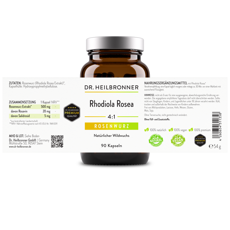 Rhodiola Rosea Capsules | 90 capsules