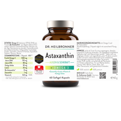 Astaxanthin EYES & SIGHT Strength Capsules