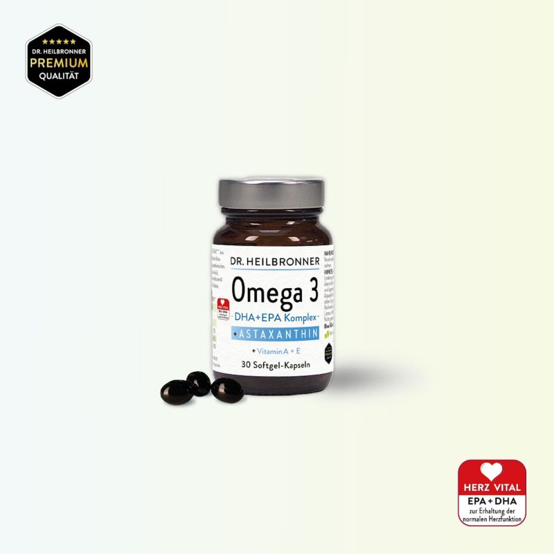 OMEGA 3 + Astaxanthin + Vitamin A + E Kapseln