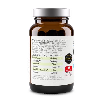 OMEGA 3 + Astaxanthin + Vitamin A + E Kapseln