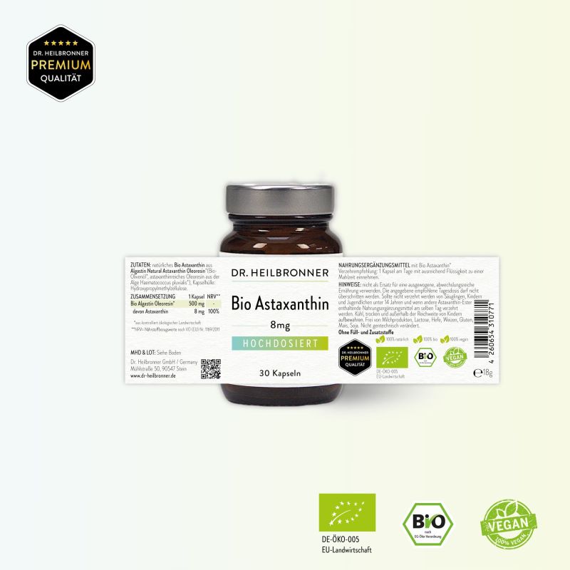 Bio Astaxanthin Hochdosiert 8mg