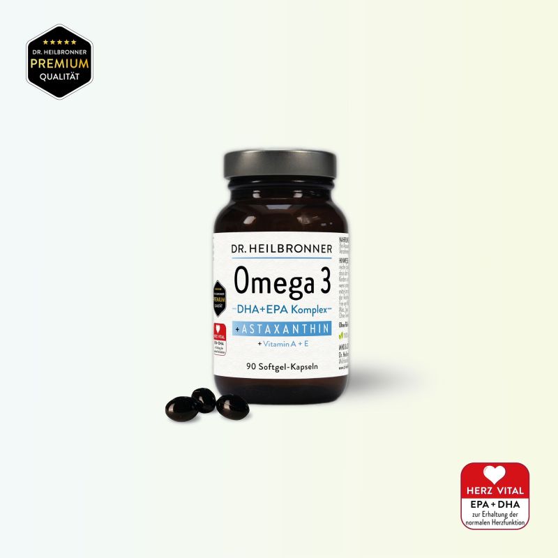 OMEGA 3 + Astaxanthin + Vitamin A + E Kapseln